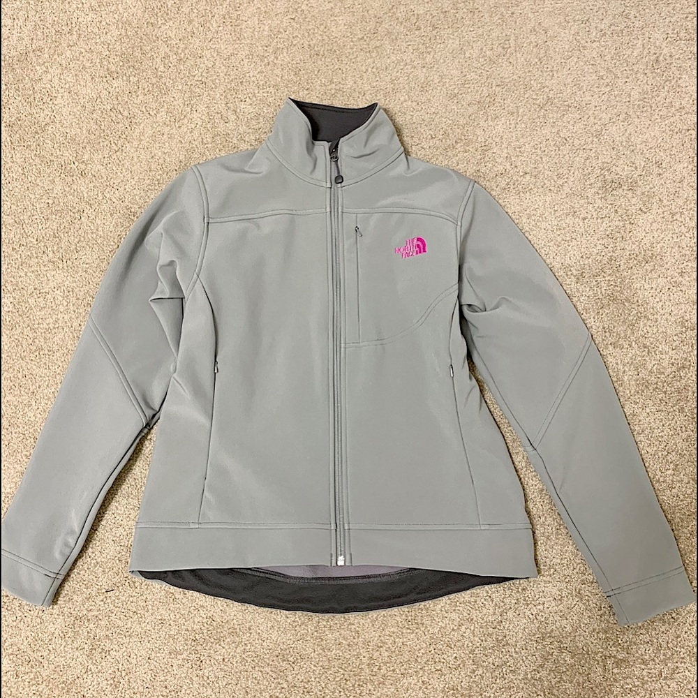 The North Face Gray Soft Shell Full Zip Jacket